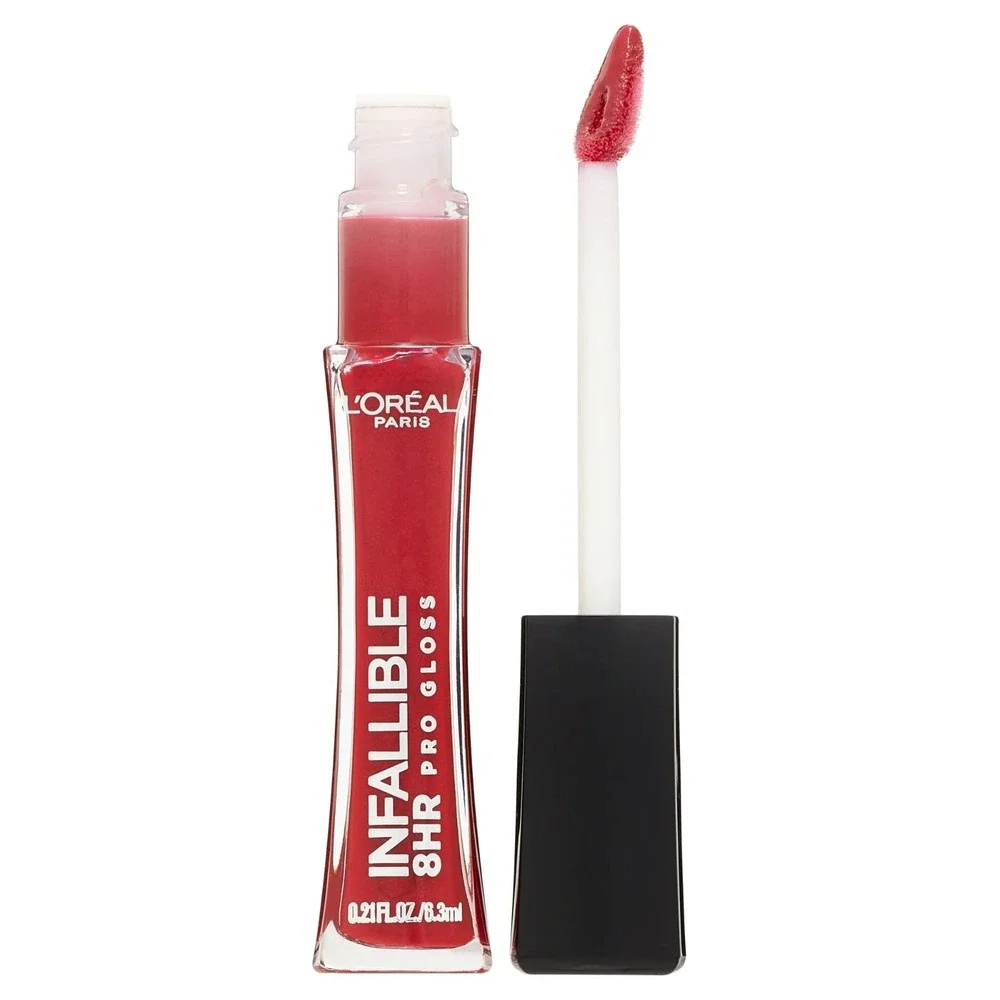 L'Oreal Paris Infallible 8 Hour Liquid Pro Lip Gloss, Hydrating, Rebel Red
